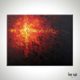 Element of Fire Abstract Painting – Liz W Fine Art