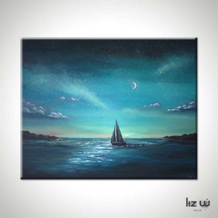 Crescent-Sail-Moon-Sailboat-Painting