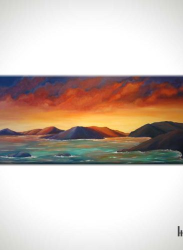 Firey-Sunset-in-the-Virgin-Islands-Painting
