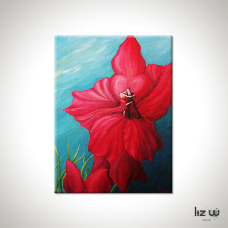Tango-Floral-Painting-Argentine-Tango-Liz-W-Floral-Painting