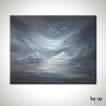 Nightfall-Over-The-Mountains-Painting-Liz-W