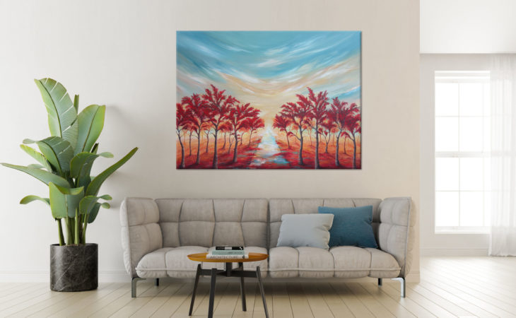 Red-Tree-Grove-Painting-Liz-W-interior-6