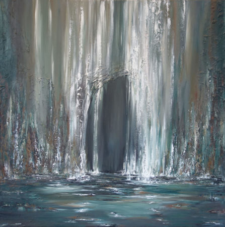 Under the Veil Waterfall Painting Liz W